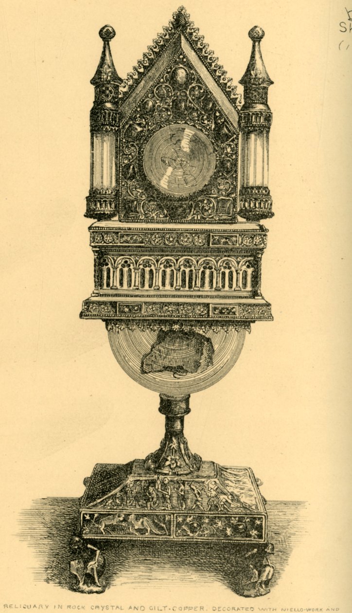 Relikvieskrin, tidigt 1200-tal, 1881. av J. S. Goepel