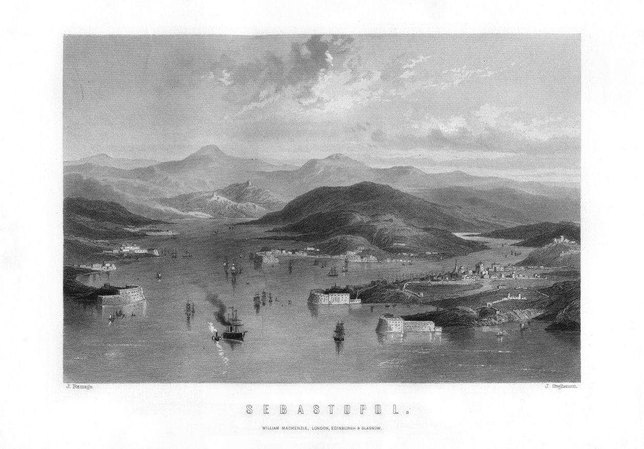 Sevastopol, en hamnstad i Ukraina, 1893. av J. Stephenson