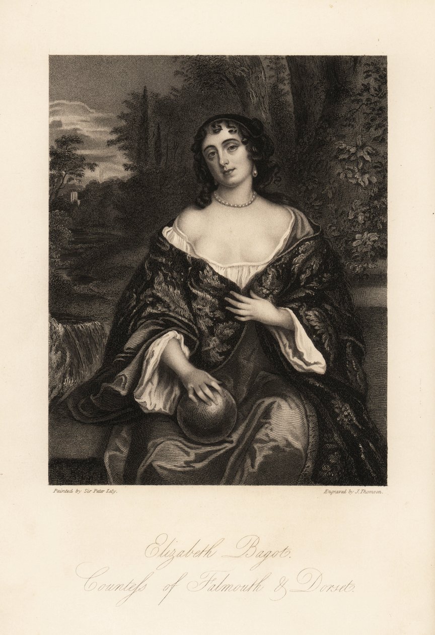 Elizabeth Bagot, eller Mary, grevinnan av Falmouth och Dorset, hustru till Charles Berkeley av J. Thomson