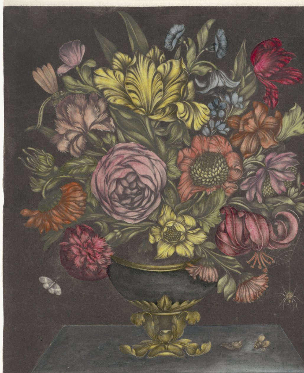 Vas med blommor av J. Waterloos