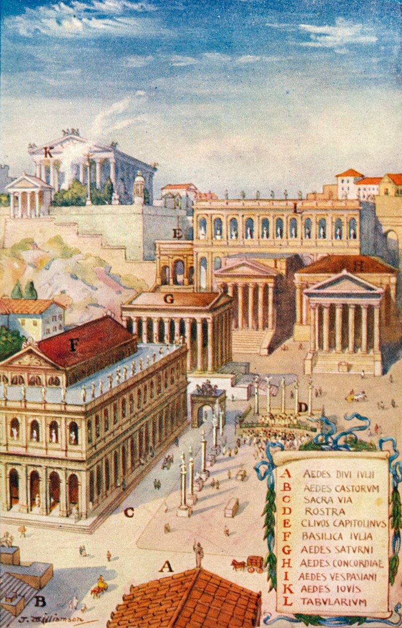 Romarriket - Forum Romanum (utskrift) av J. Williamson