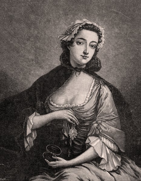 Porträtt av Flora Macdonald (1722-90) av J after Markluin
