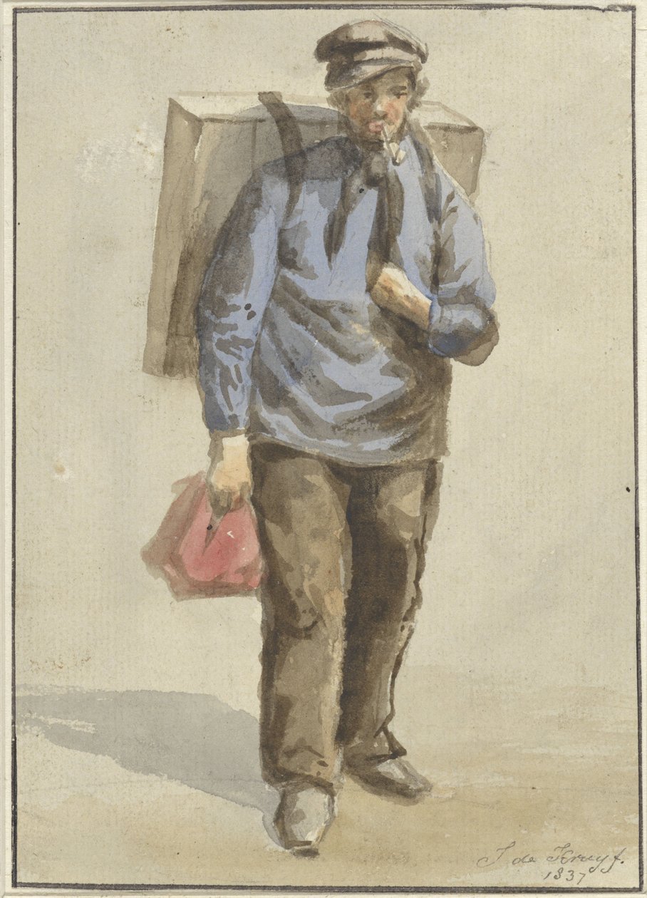 Porträtt av Gerrit van Schoorl av J. de Kruyff