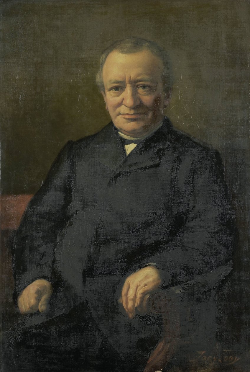 Anthony Gerardus van der Hout (1820-92) av Jac van Looij (signed by artist)