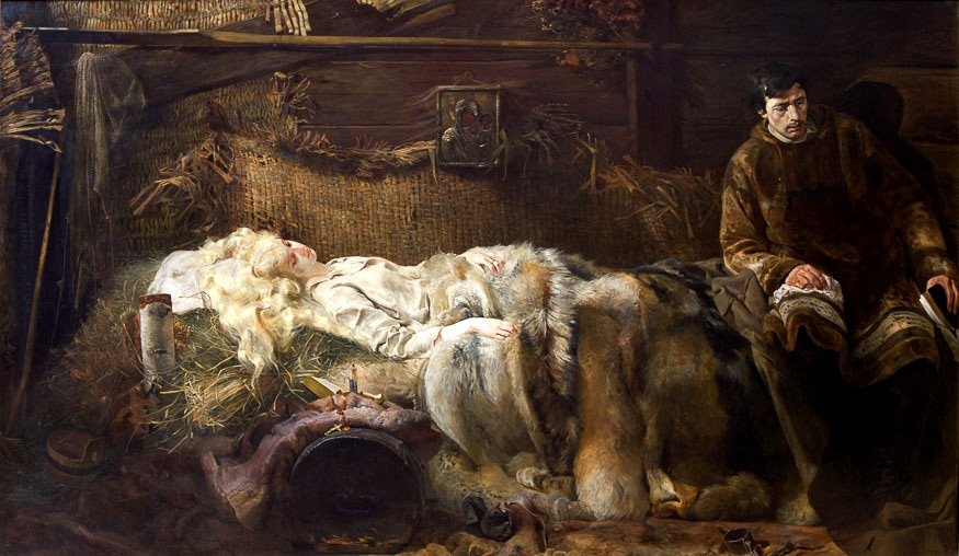  Death of Ellenai.nPolski: Smierc Ellenai.n av Jacek Malczewski