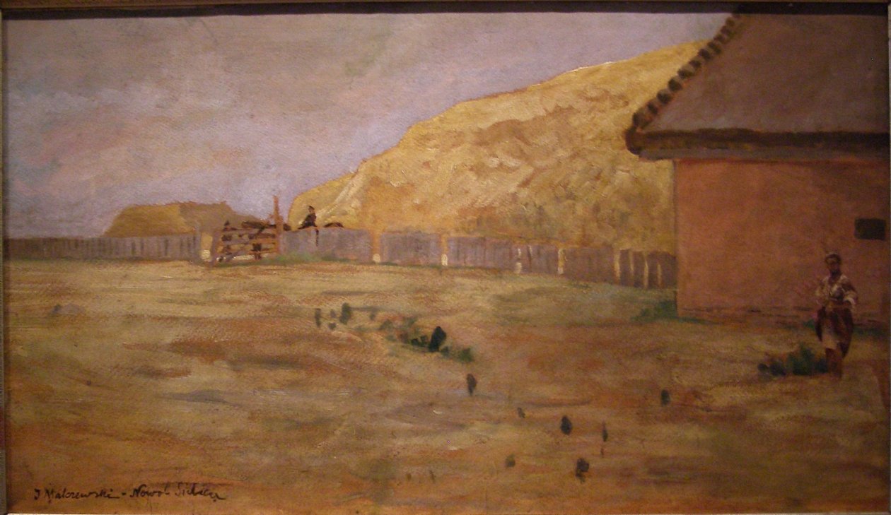  Landscape from Nowo-Sielica.nPolski: Pejzaz z Nowo-Sielicy.n av Jacek Malczewski