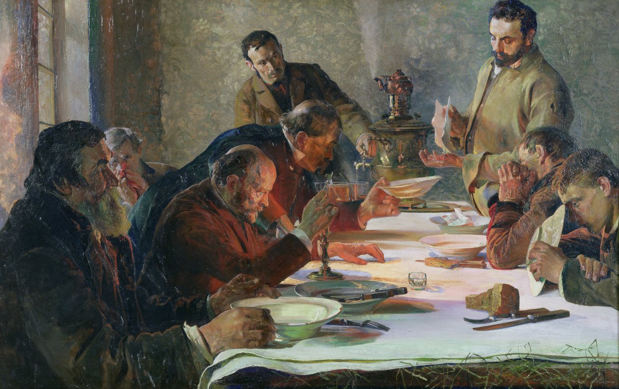 Julafton i Sibirien, 1892 av Jacek Malczewski