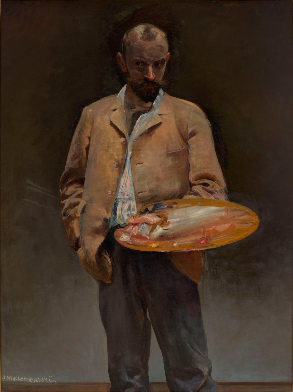 Konstnärens självporträtt med palett av Jacek Malczewski