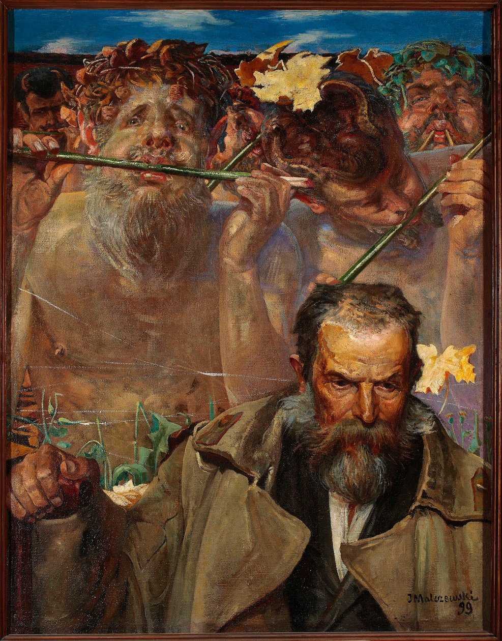 En sångs historia - Porträtt av Adam Asnyk av Jacek Malczewski