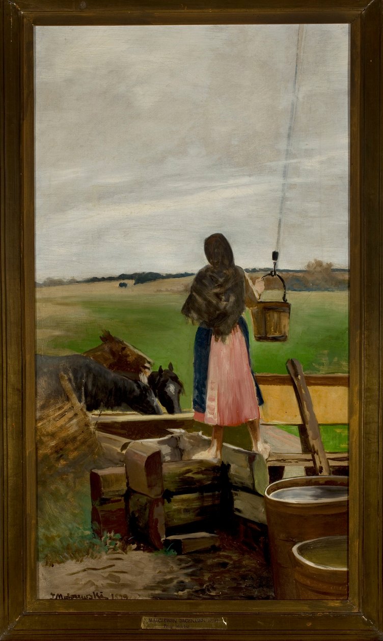 Flicka vid brunnen av Jacek Malczewski