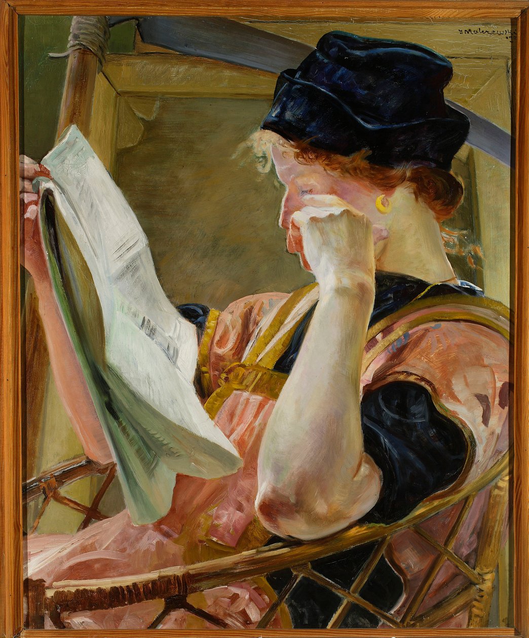 Kvinnlig modell av Jacek Malczewski