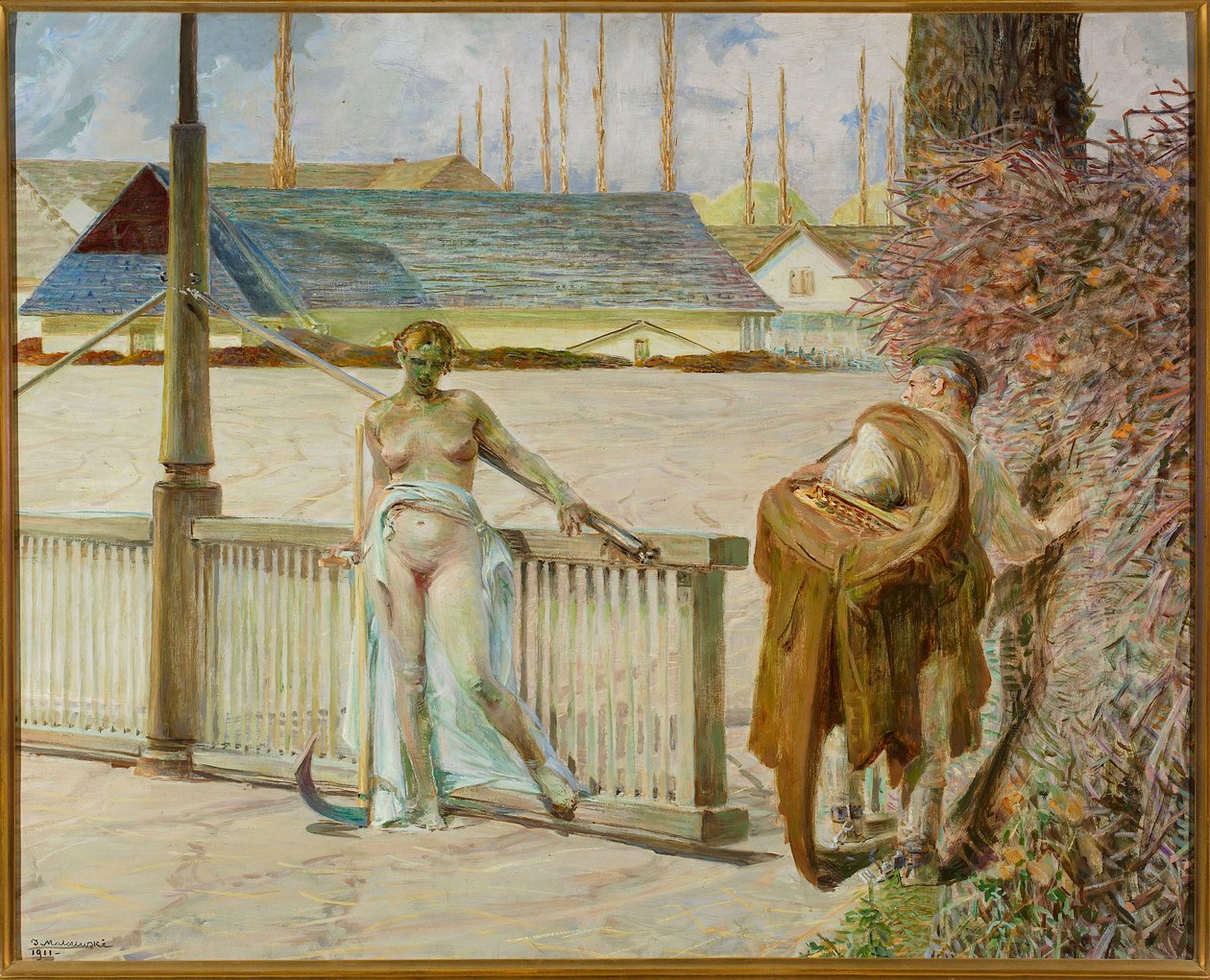 Mitt liv - triptykens högra del av Jacek Malczewski