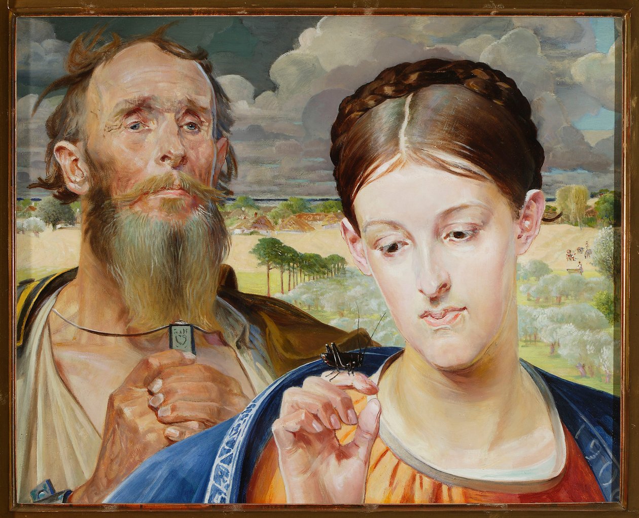 Musik - triptykens vänstra flygel av Jacek Malczewski