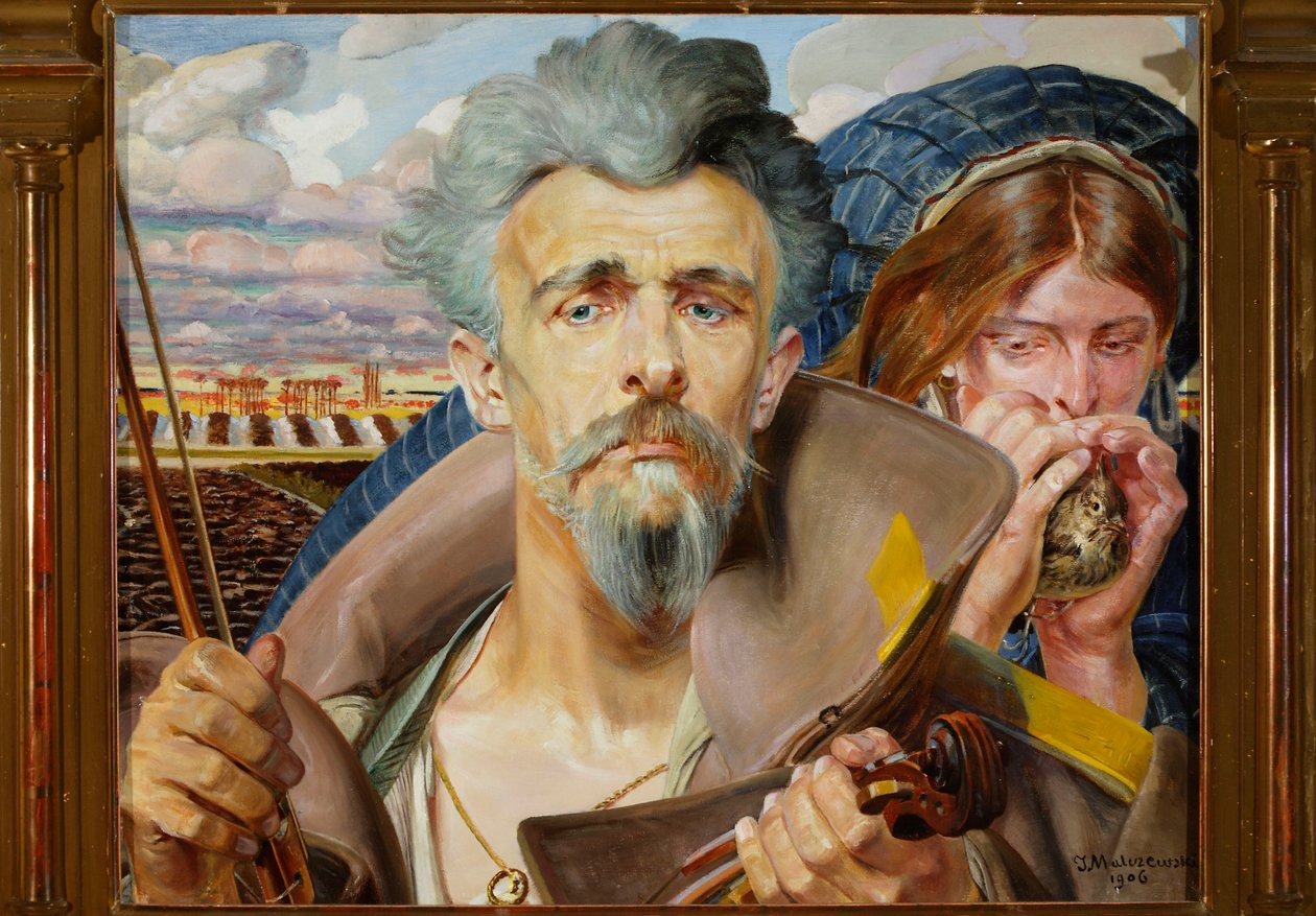 Musik - mittdelen av en triptyk av Jacek Malczewski