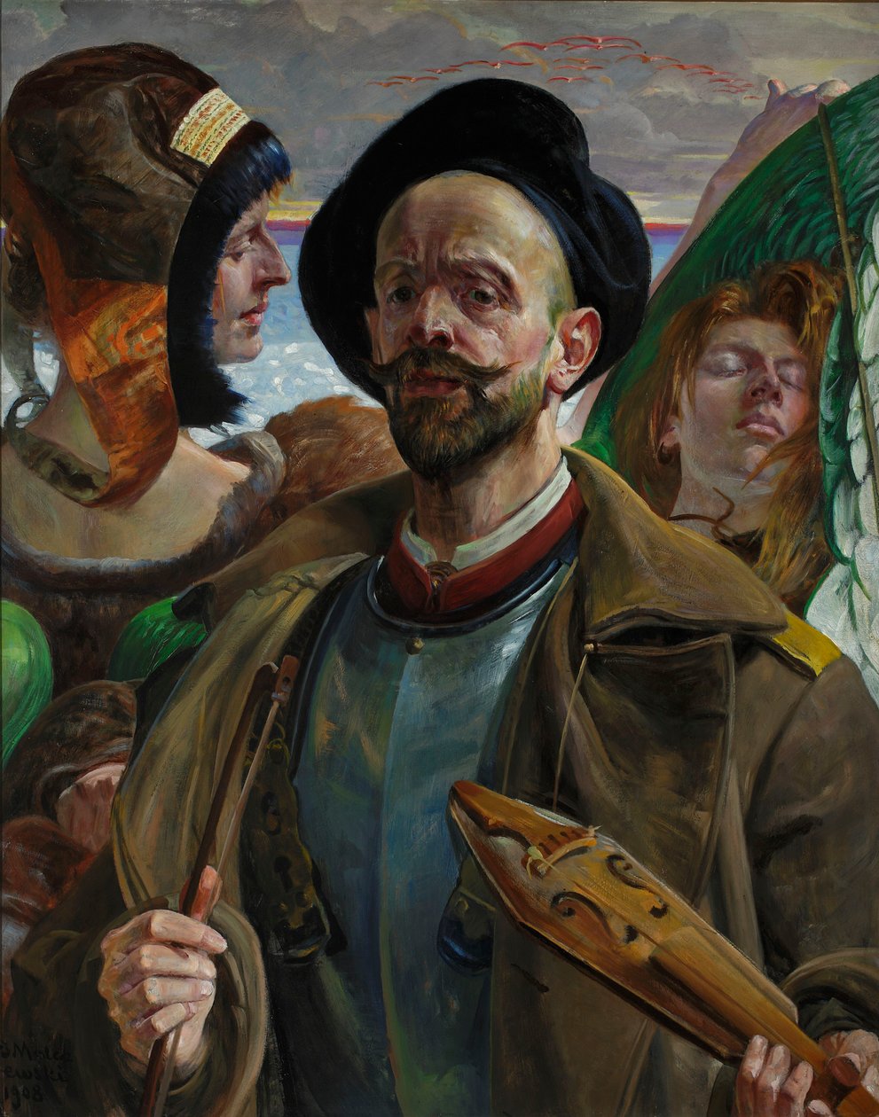 På en sträng – Självporträtt av Jacek Malczewski
