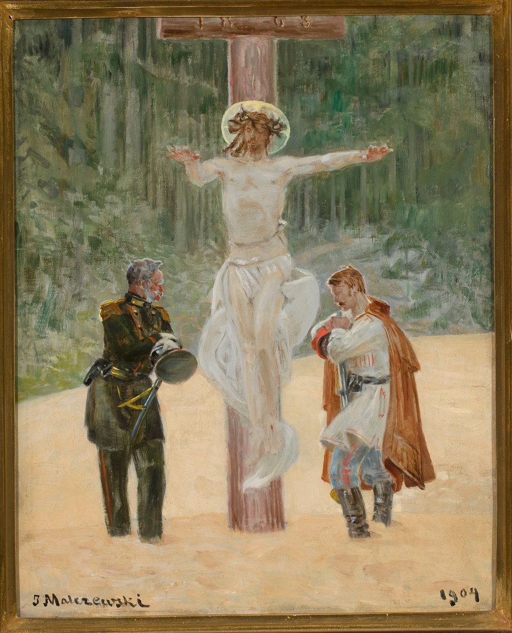 Försoningen (En symbolisk scen från upproret 1863) av Jacek Malczewski