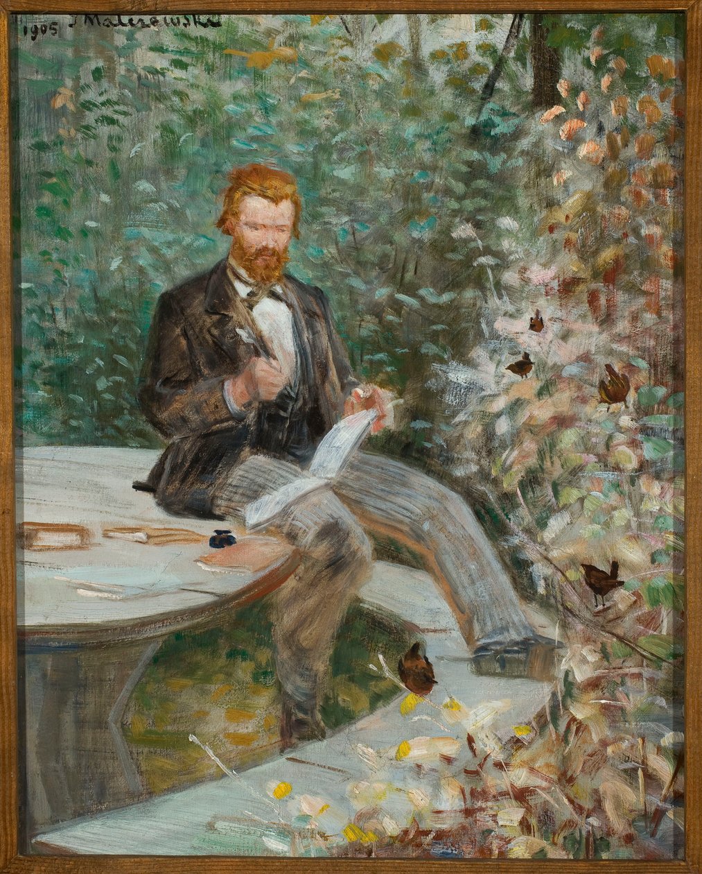 Porträtt av Adolf Dygasiński av Jacek Malczewski