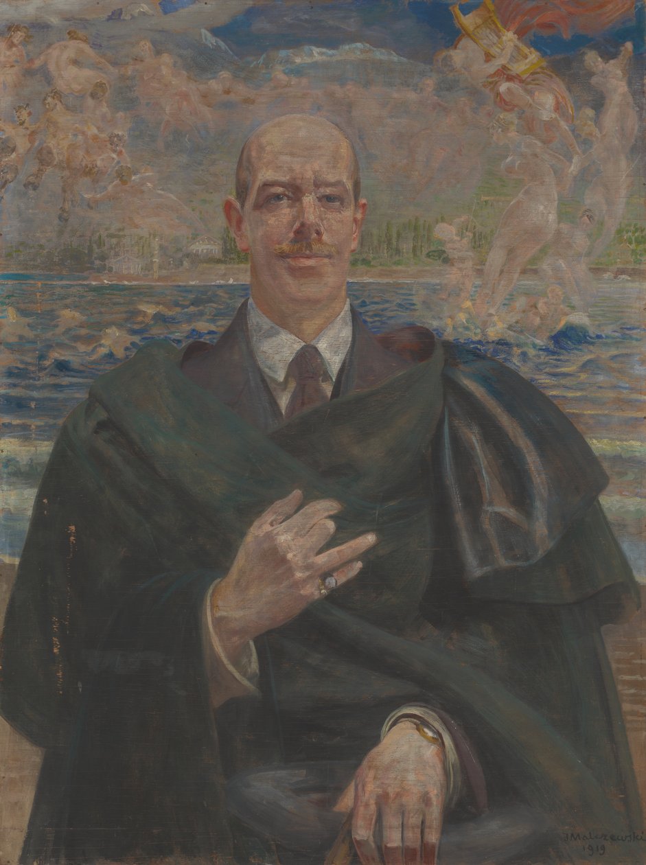 Porträtt av Alfred Biesiadecki av Jacek Malczewski