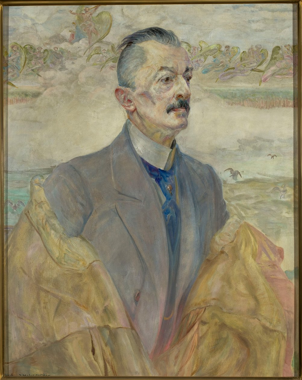 Porträtt av historikern August Sokołowski av Jacek Malczewski