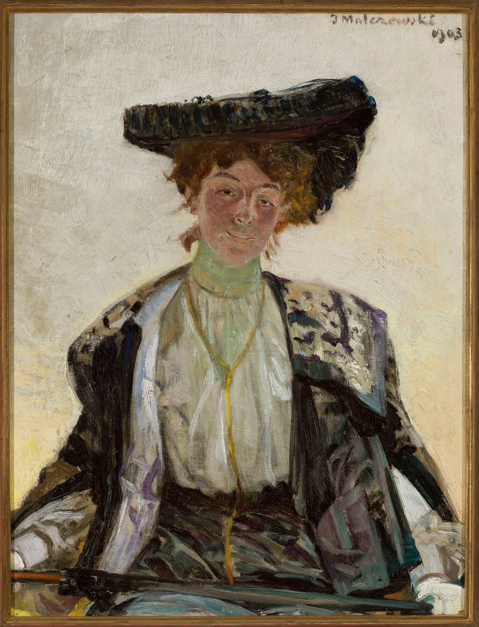 Porträtt av skådespelerskan Helena Sulima av Jacek Malczewski