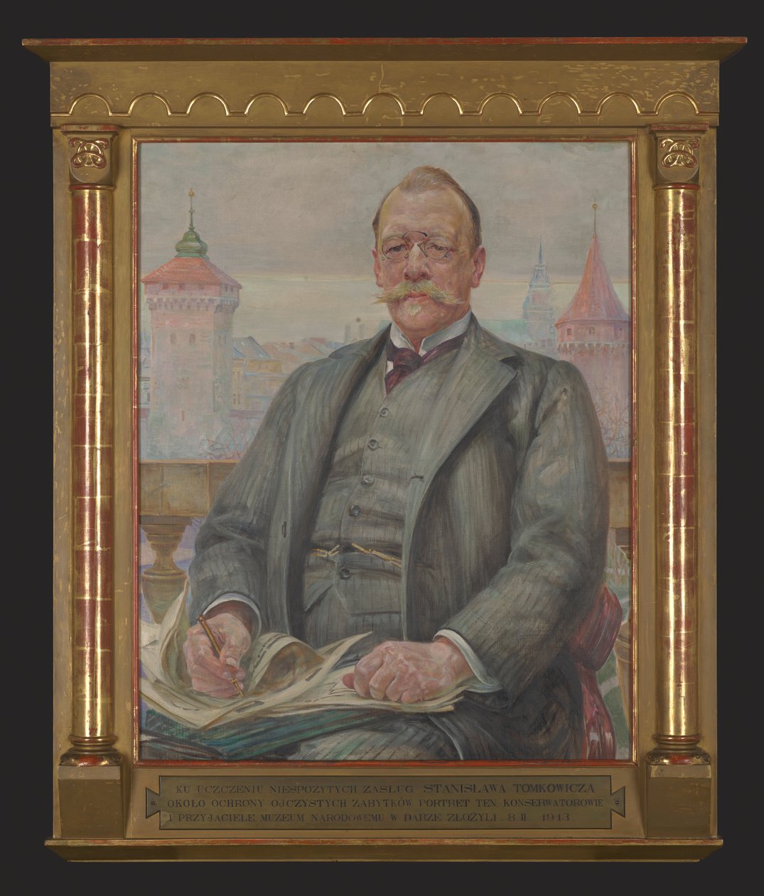 Porträtt av Stanisław Tomkowicz av Jacek Malczewski