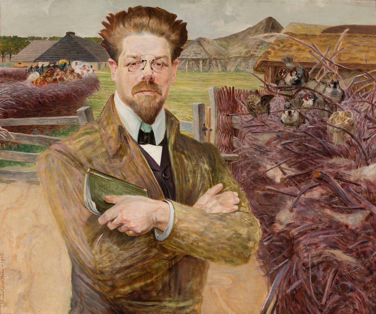 Porträtt av Władysław Reymont av Jacek Malczewski