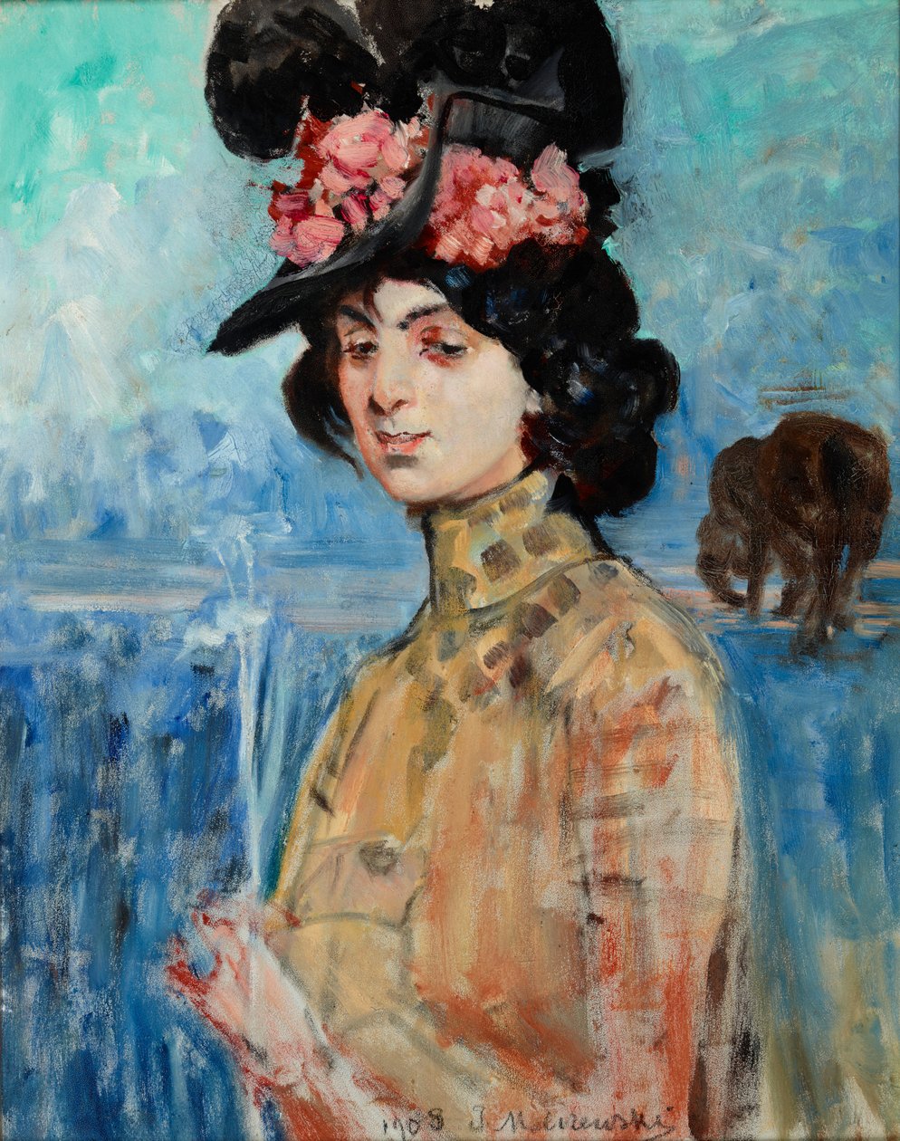 Porträtt av Zofia Atteslander av Jacek Malczewski