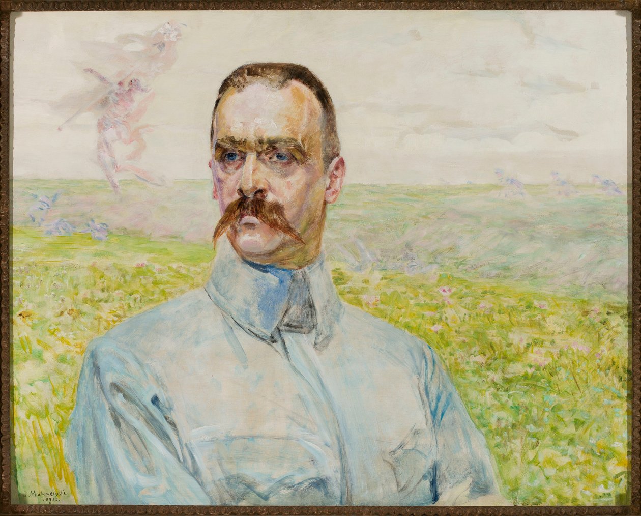 Porträtt av brigadgeneral Józef Piłsudski av Jacek Malczewski