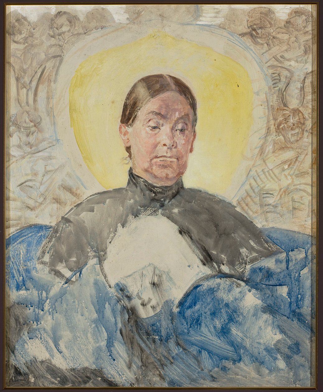 Porträtt av konstnärens syster - Bronisława av Jacek Malczewski