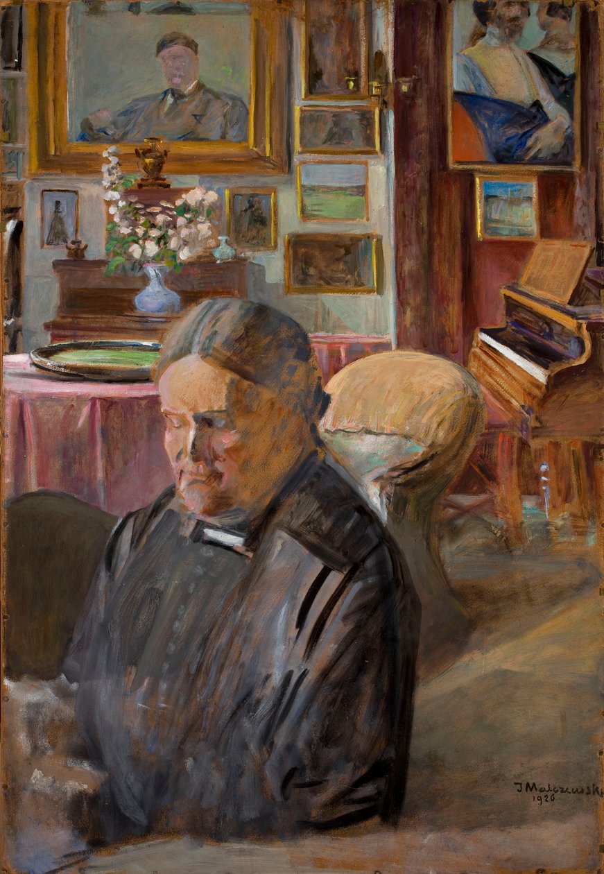 Konstnärens syster Helena i rummet av Jacek Malczewski
