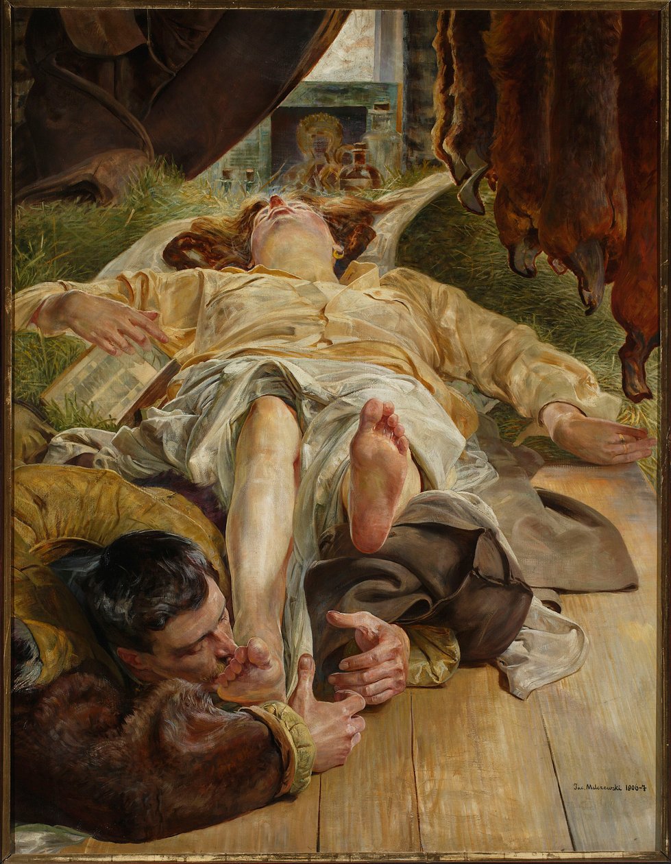 Ellenais död av Jacek Malczewski