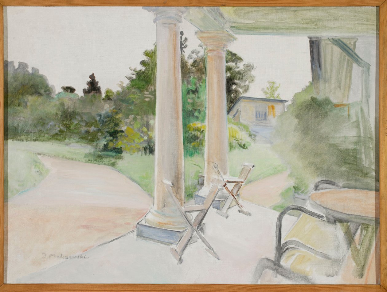 Utsikt från verandan i Lusławice av Jacek Malczewski