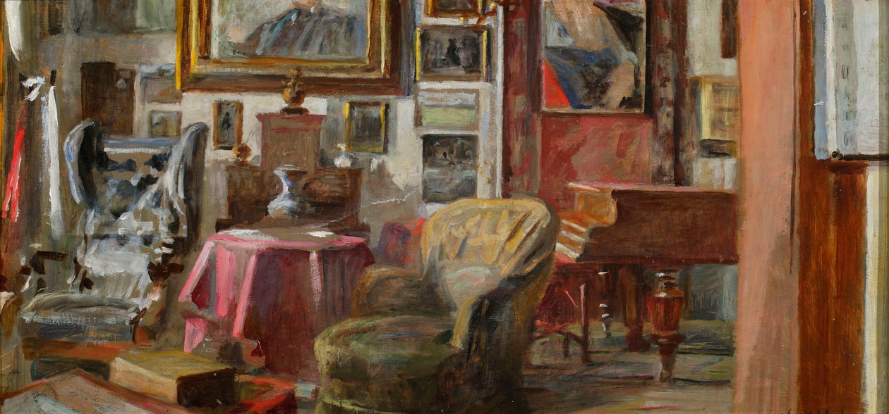 Salongens interiör i Lusławice av Jacek Malczewski