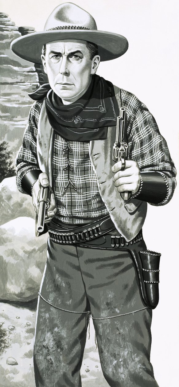 William S. Hart. Cowboyskådespelare från stumfilmerna av Jack Keay