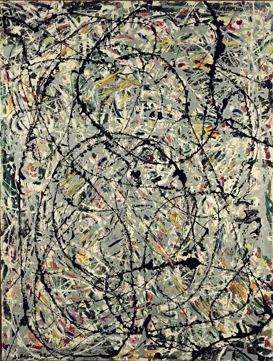 Böljande stigar av Jackson Pollock