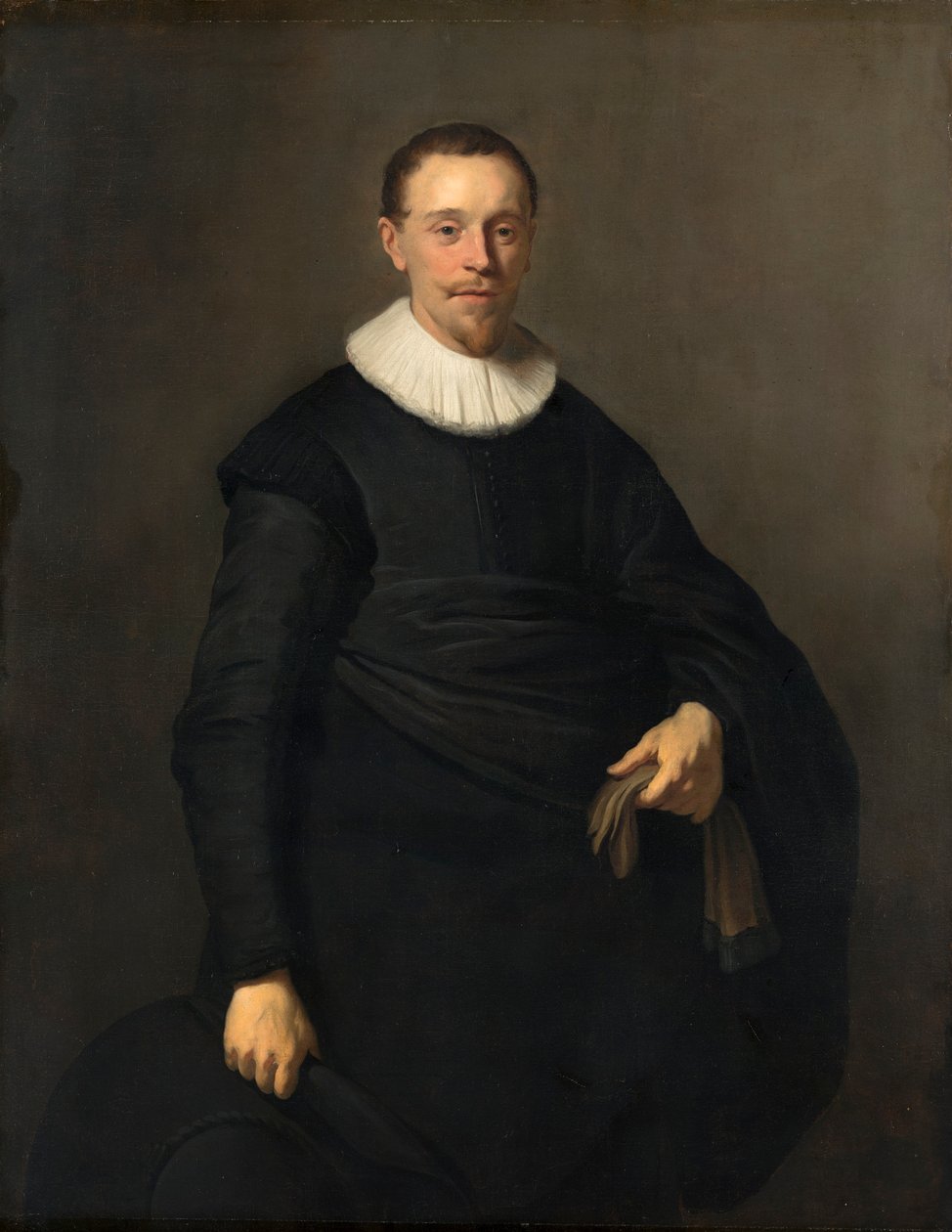 Porträtt av en man av Jacob Adriaensz Backer