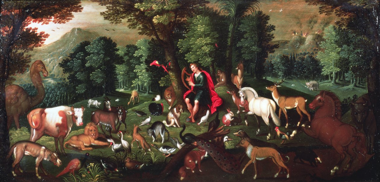 Orfeus och djuren av Jacob Bouttats
