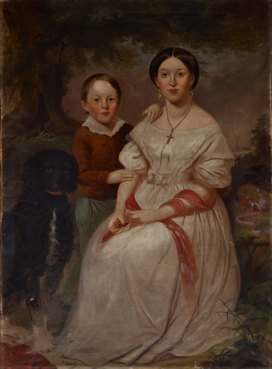 Portrait of Sarah Elizabeth Morrison and Samuel Morrison av Jacob Cox