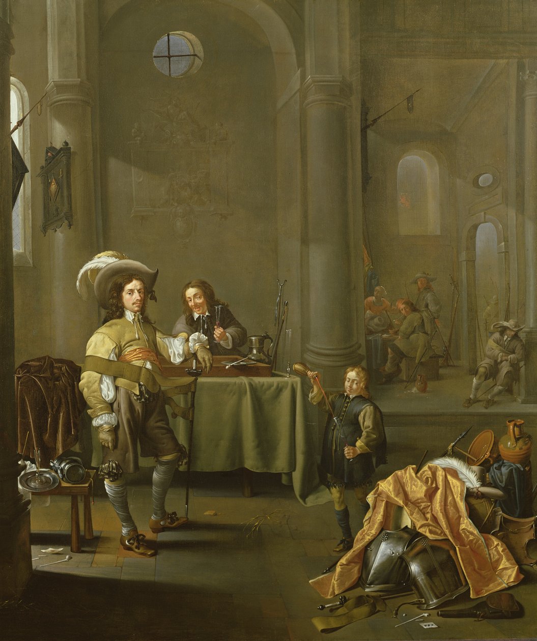 Firandet av befrielsen av en katedral av den nederländska milisen av Jacob Duck