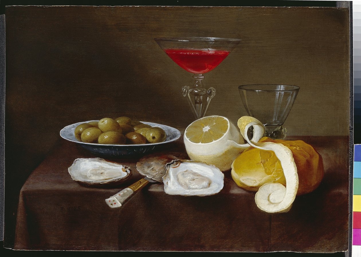 Stilleben med ostron, 1600-talet av Jacob  Foppens van Es