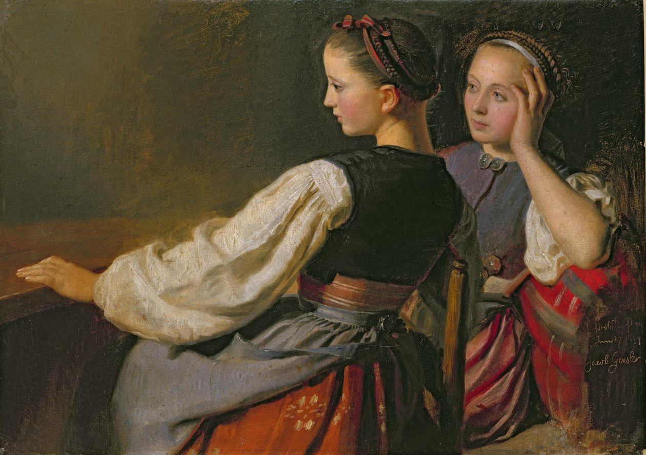 En flicka från Probsteier, 1844 av Jacob Gensler