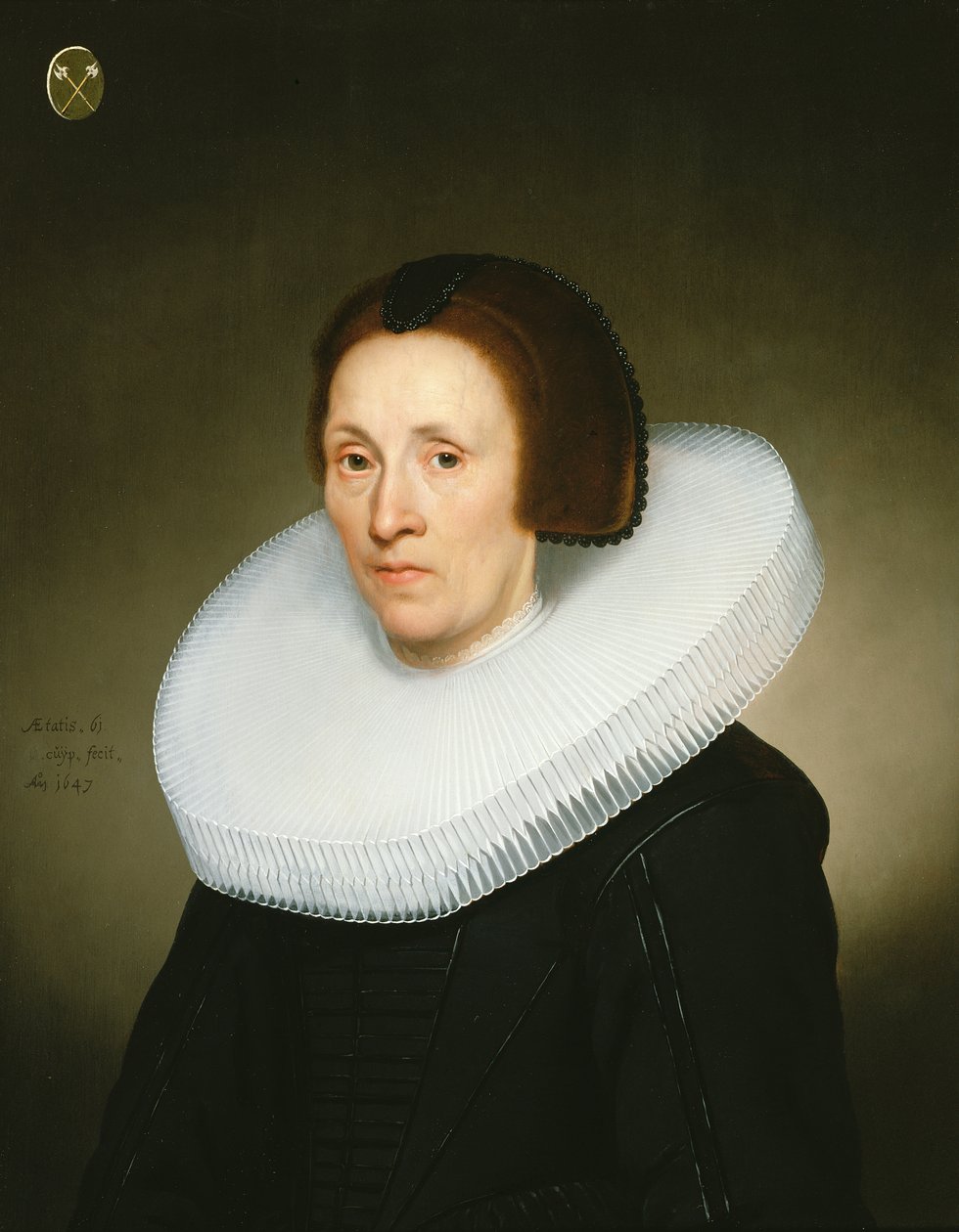 Porträtt av Johanna van Diemen, 61 år gammal, 1647 av Jacob Gerritsz Cuyp