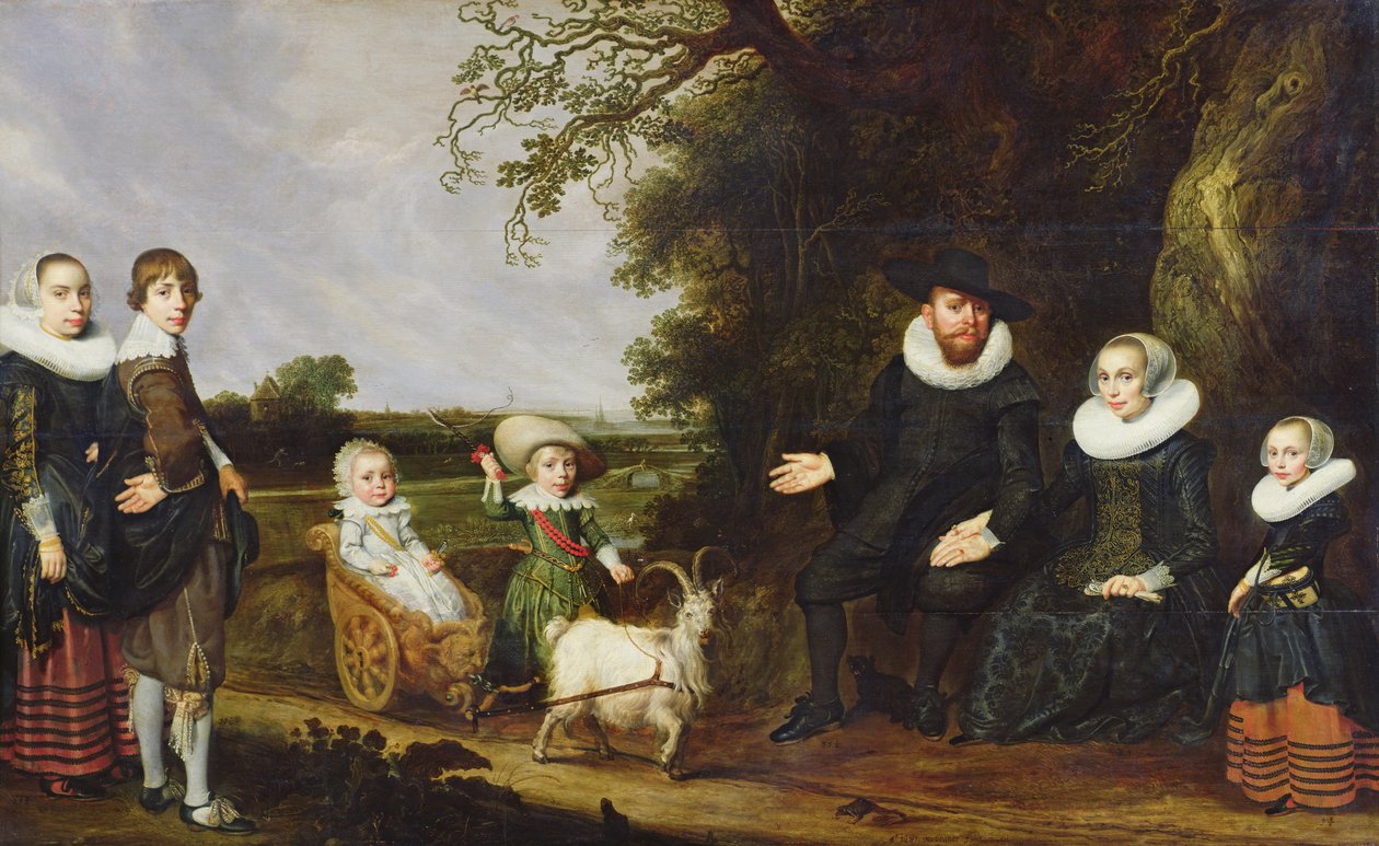 Porträtt av konstnärens familj av Jacob Gerritsz Cuyp