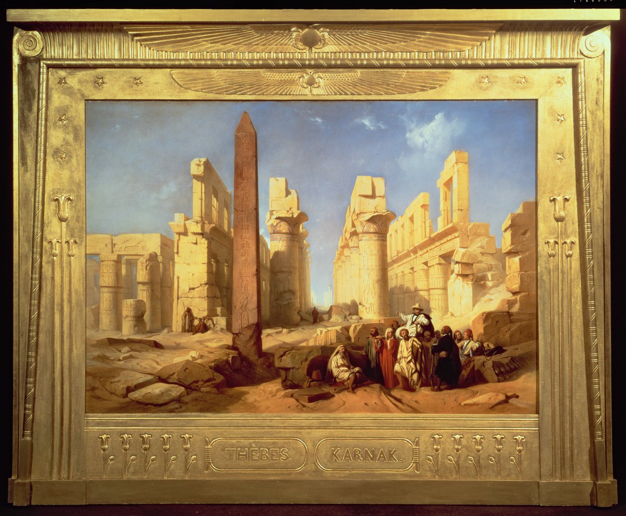 Ruinerna av Palace of Karnak i Thebe, 1856 (panel) av Jacob Jacobs