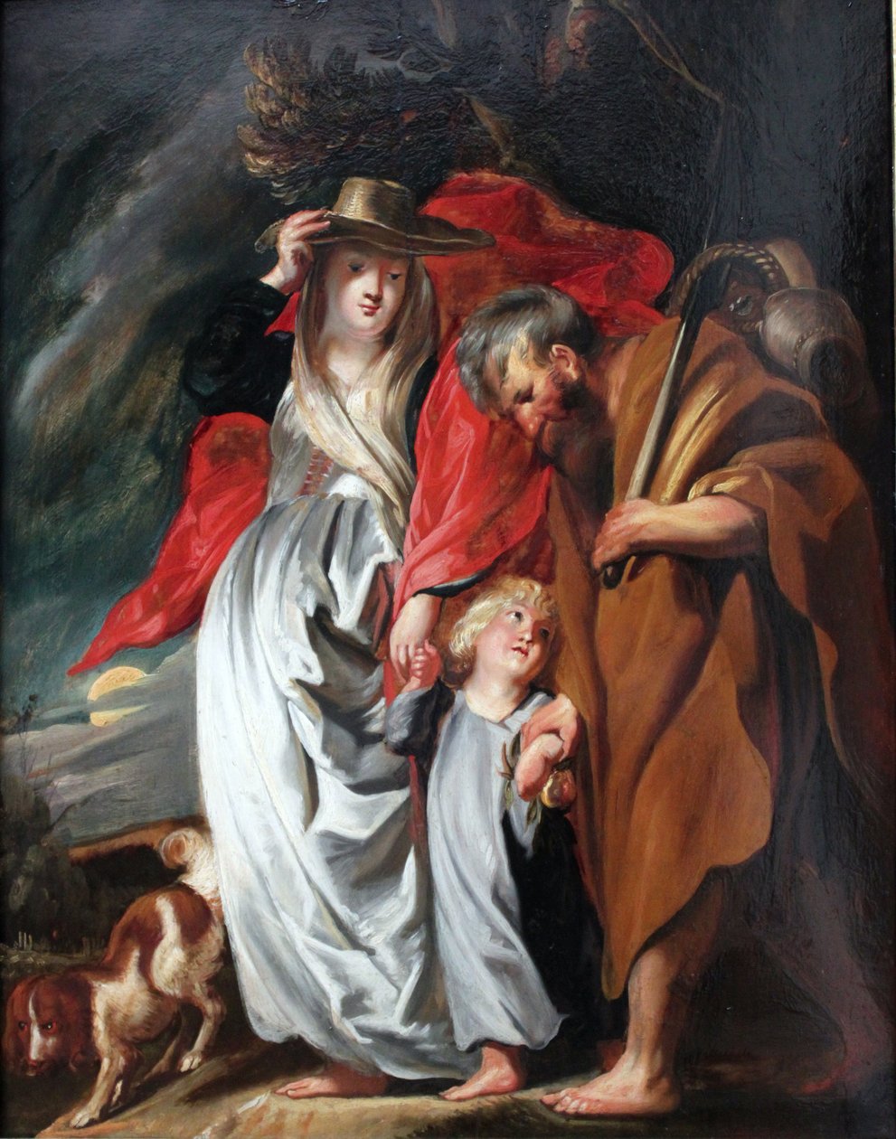 Den heliga familjens återkomst från Egypten av Jacob Jordaens