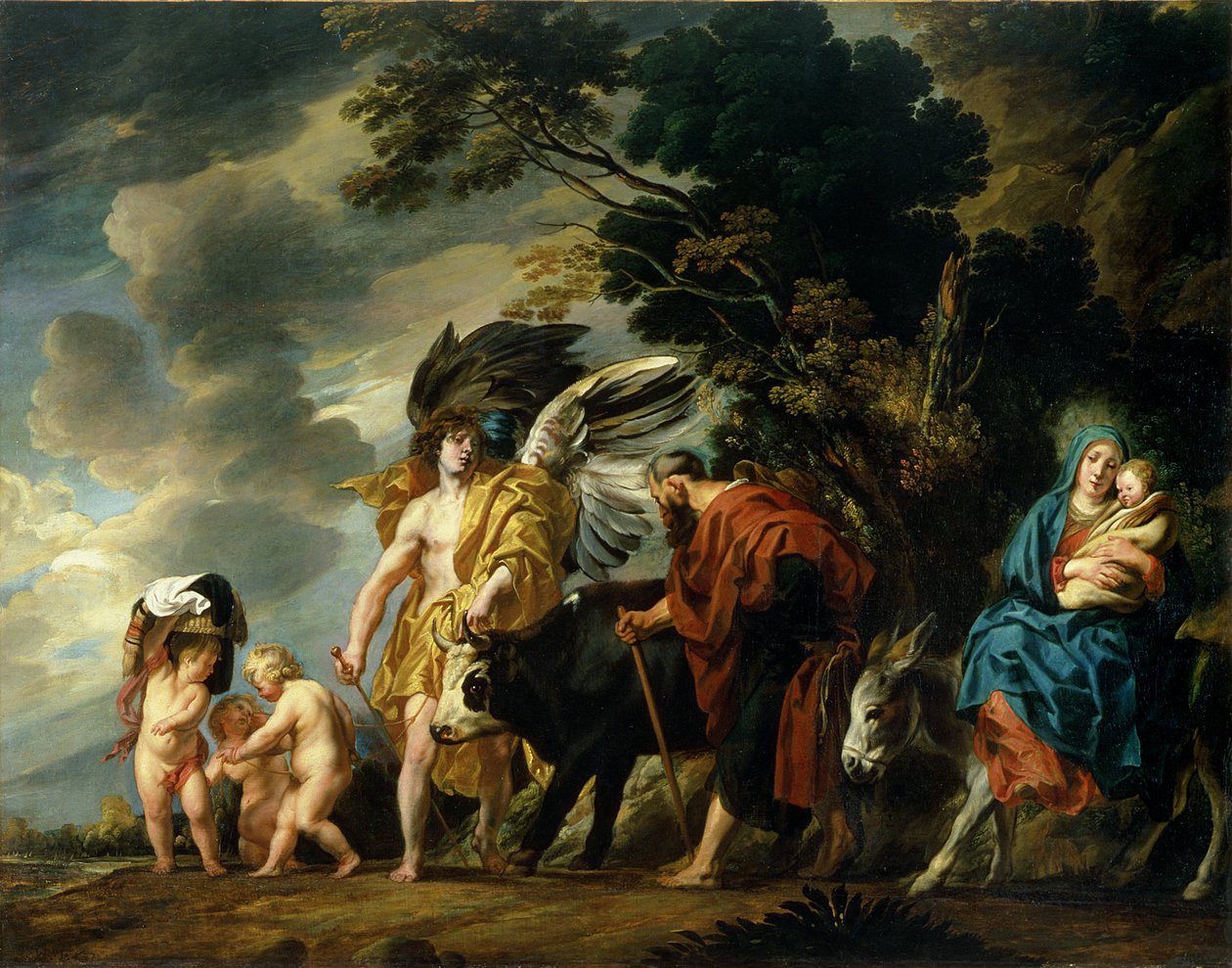 Flygningen till Egypten, 1647 av Jacob Jordaens