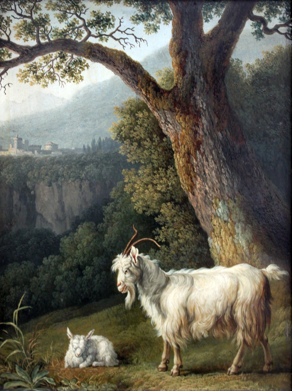 Get och lamm av Jacob Philipp Hackert