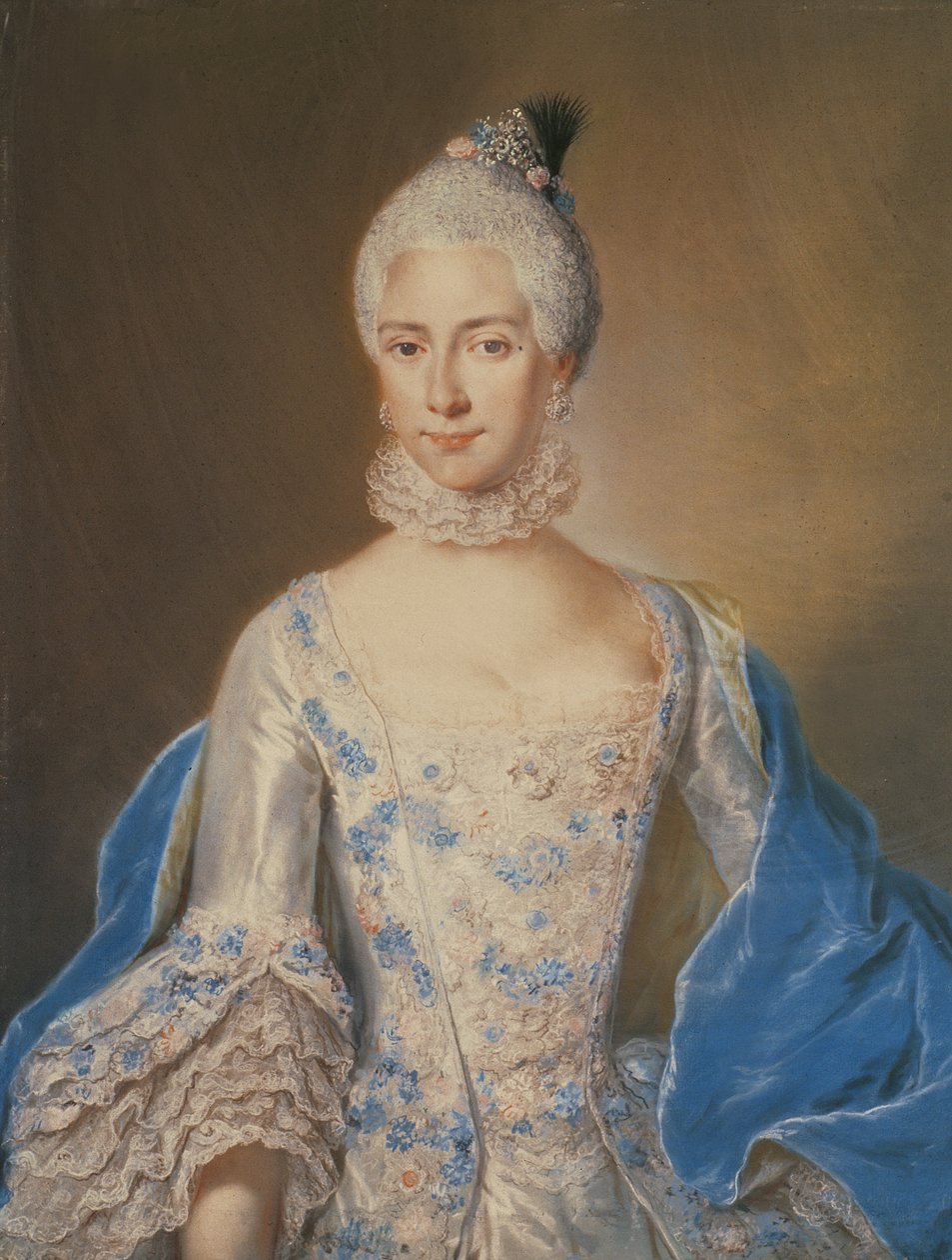 Porträtt av Joanna Florentine Muhl, 1766 av Jacob Wessel