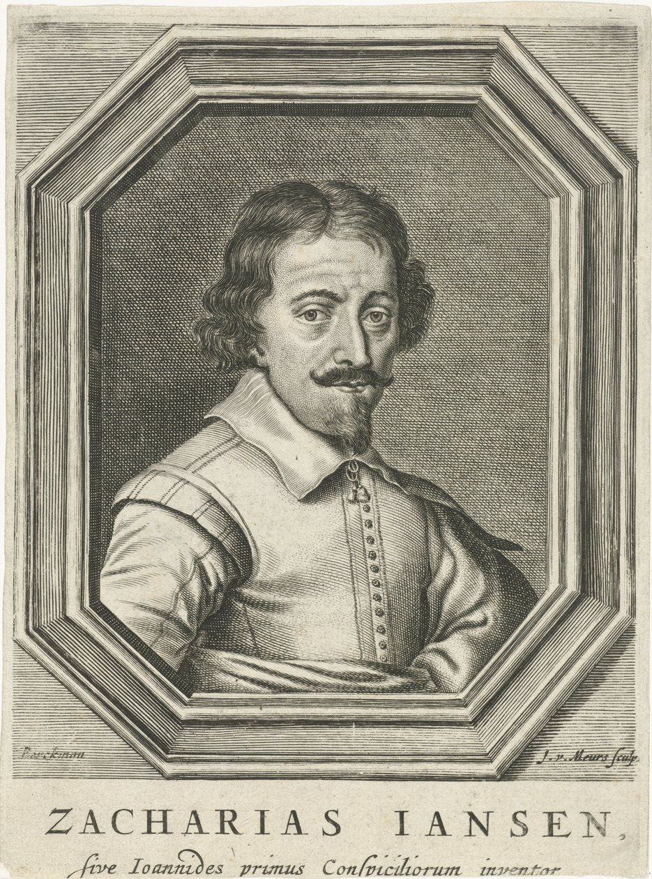 Porträtt av Zacharias Jansen, 1655 av Jacob van Meurs