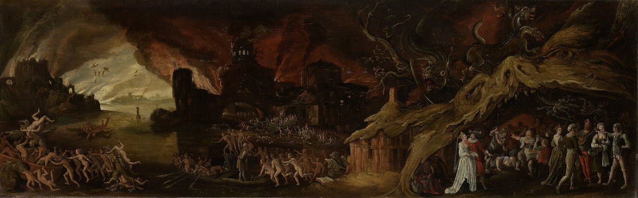 Den sista domen och de sju dödssynderna av Jacob van Swanenburgh